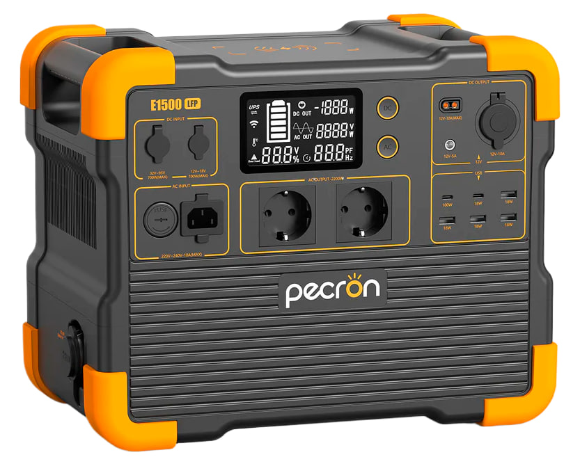 Зарядна станція Pecron E1500LFP - 1536Wh/AC 2200W/100W